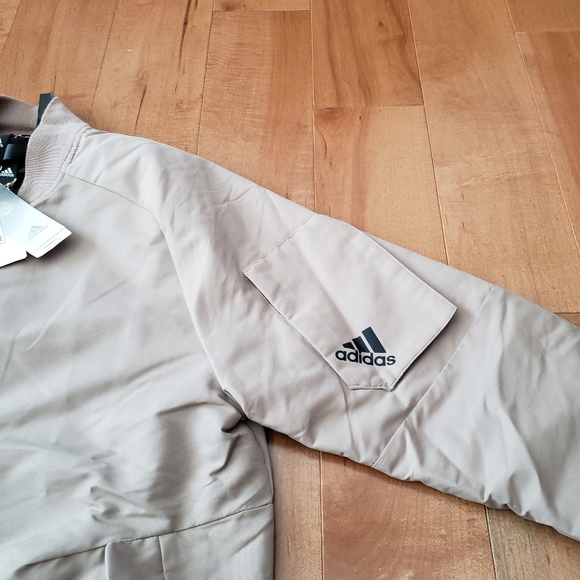 adidas Men Designed 4 Gameday Bomber Jacket Chalky Brown Size M - Picture 9 of 15